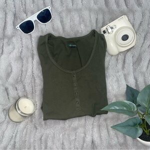 Green Long Sleeve Tee from Wild Fable